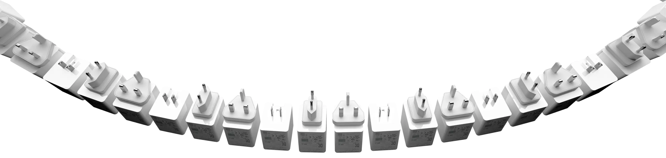 iXCharger with EU, UK and US plugs